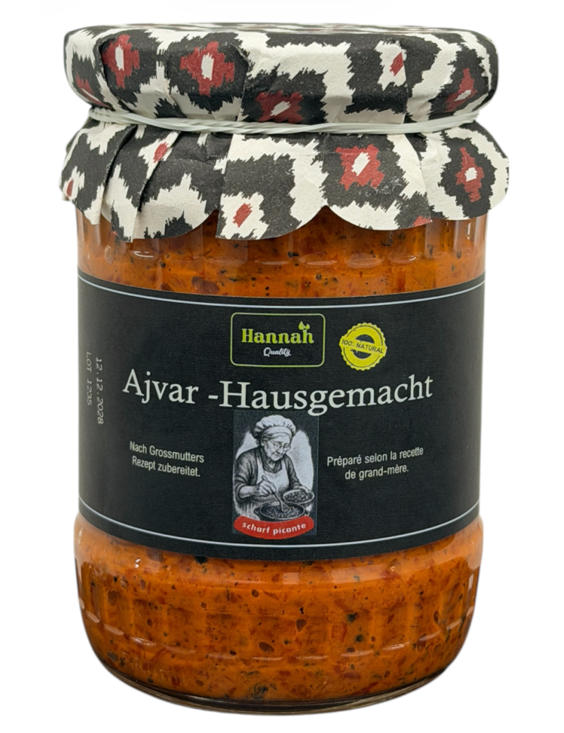 Hannah Ajvar hausgemacht scharf 12*550g