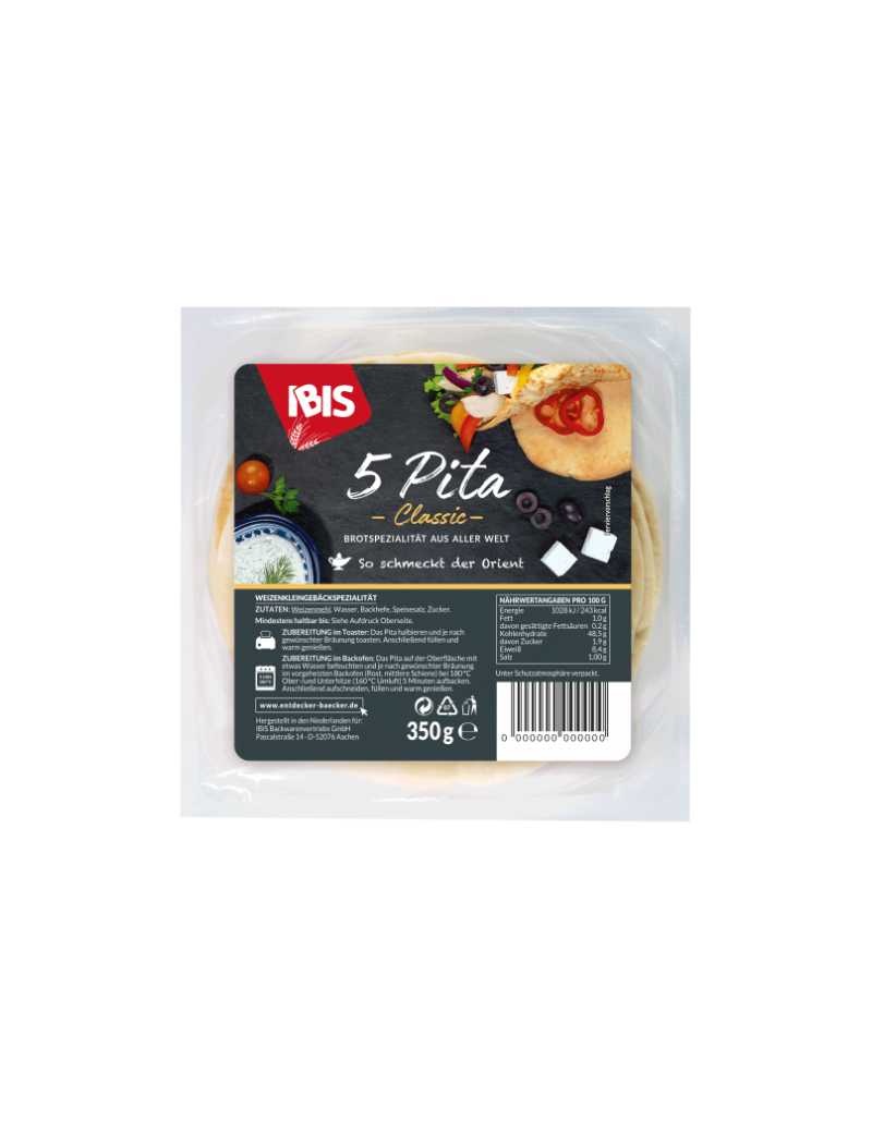 Ibis Pita Brot 12*400g