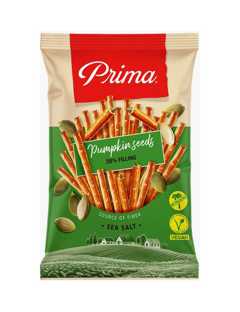 Prima Salzstangen mit Kürbiskernfüllung 26*120g